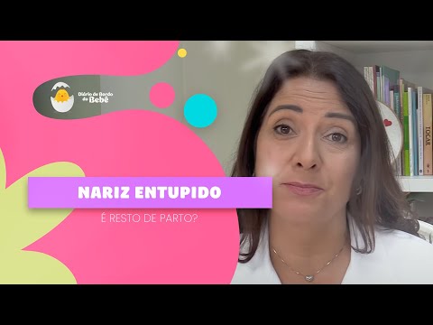 Meu bebê está com o nariz entupido, será resto de parto?