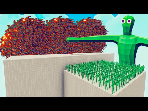 100x ZOMBIES + 1x GIANT vs EVERY GOD - Totally Accurate Battle Simulator TABS