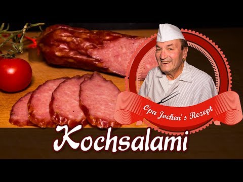 Kochsalami selber machen - Wurst selber machen - räuchern - Opa Jochen´s Rezept