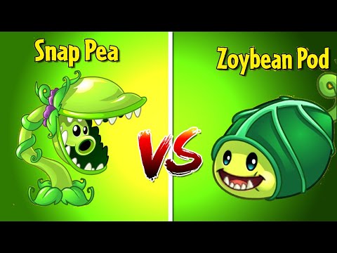 SNAP PEA vs ZOYBEAN POD - Who Will Win? PvZ 2 Plant vs Plant