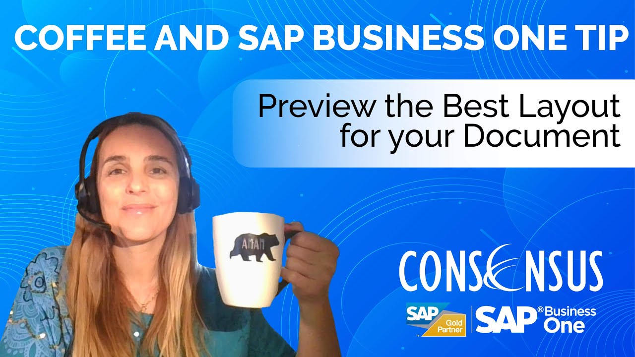 Preview the best layout for your document in SAP Business One