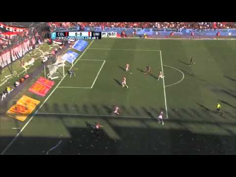 Chance para Vegetti. Colón 0 - Unión 0. Fecha 24. Primera División 2015. FPT.