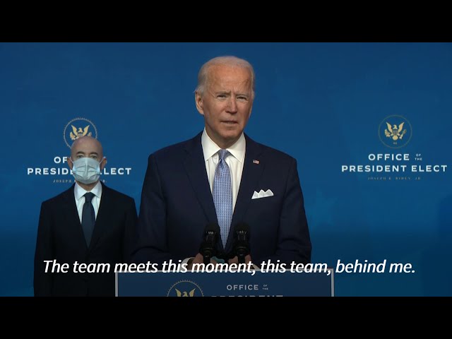 Saying ‘America is back,’ Biden presents security and foreign policy team