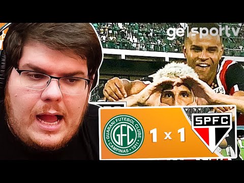 CASIMIRO REAGE A SÃO PAULO 1X1 GUARANI - MELHORES MOMENTOS #casimiro