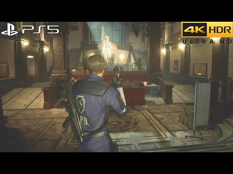 Resident Evil 2 Remake (PS5) 4K HDR + Ray tracing Gameplay - (PS5 Version)