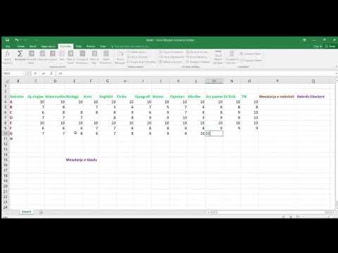 Mesatarja në Excel ,lidhëza logjike#average #excel #stem #teknologi #education #edukim #school#maths