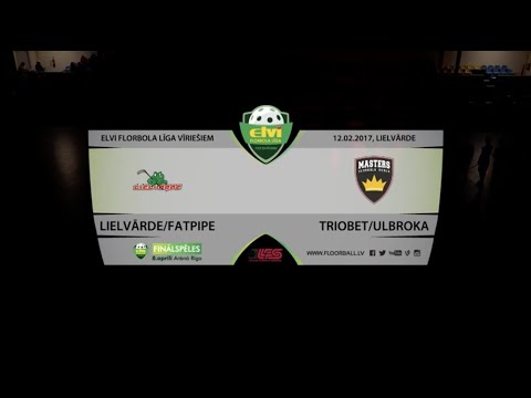 ELVI florbola līga: Lielvārde/FatPipe - Triobet/Ulbroka (12.02.2017)