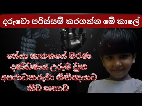 The Untold Story of Seya Murder සේයා ඝාතනයේ නොකී කතාවක් මිනීමරුවා නීතිඥයාට කීව කතාව