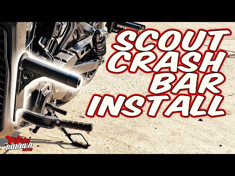 How to Install Dean Speed Crash Bars on an Indian Scout Bobber.