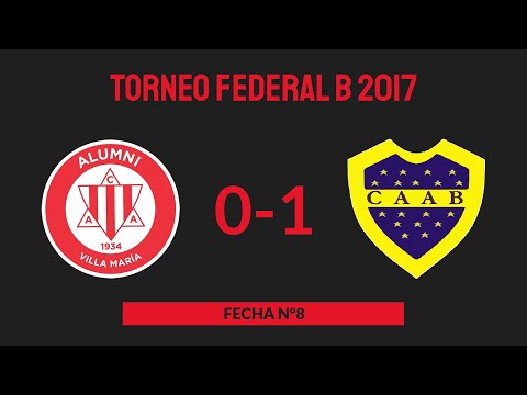 Torneo Federal B 2017 - Fecha N°8 - Alumni 0 -1 Almirante Brown (Malagueño)