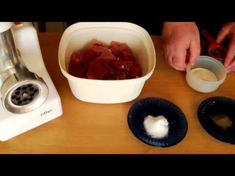 Schinkenwurst frisch Wurst selber machen