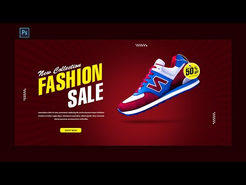 Learn academy banner or Social media ad design in adobe photoshop