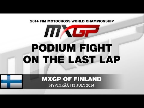 MXGP of Finland 2014 - Podium fight on the last lap in MXGP - Motocross