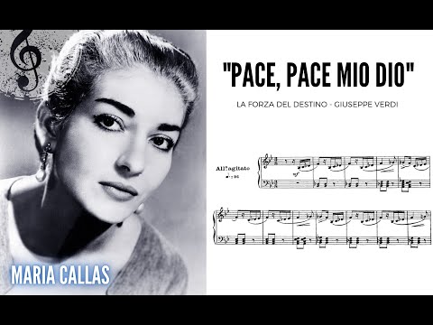 "Pace, pace mio dio" La Forza del Destino - Maria Callas(with score!) HQ 1080p