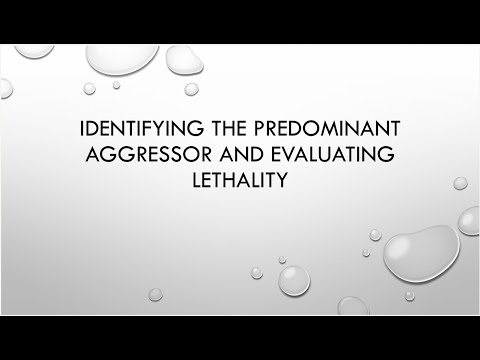 Identifying the Predominant Aggressor and Evaluating Lethality