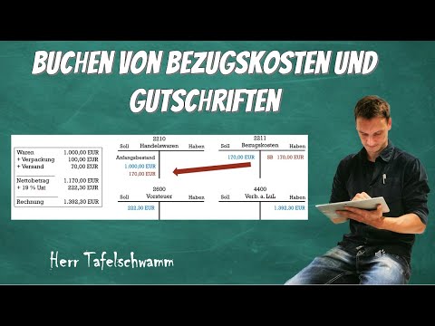 Bezugskosten und Gutschriften auf T-Konten buchen - Super einfach erklärt