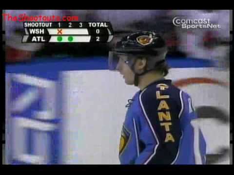 Vyacheslav Kozlov (ATL) vs. Olaf Kolzig (WSH) Shootout February 13, 2008