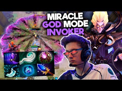 MIRACLE AMAZING INVOKER GOD MODE!! DOTA 2