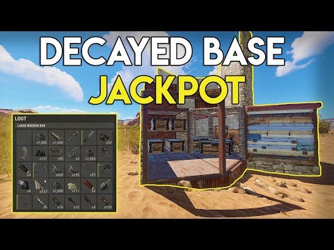 LOOTING A JACKPOT DECAYED BASE AND FIGHTING A CLAN -  Rust Survival #53