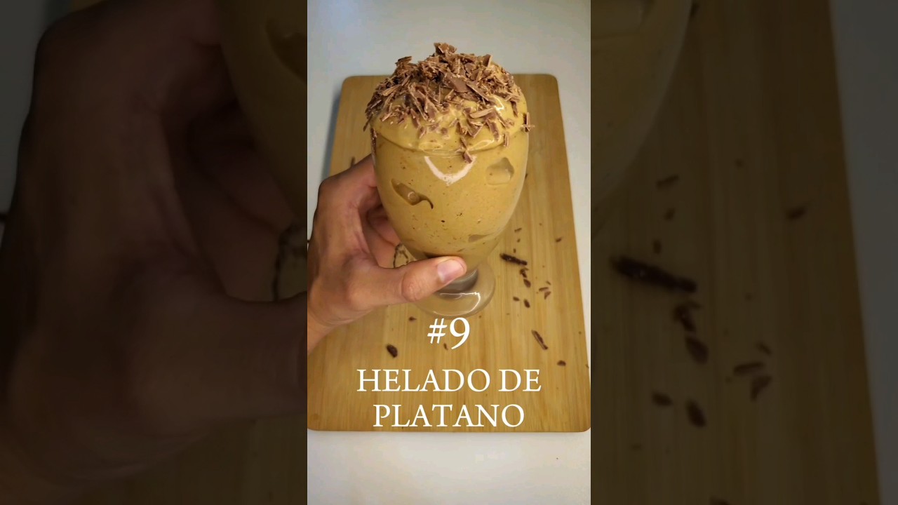 20 Formas De Hacer Platano | #9 HELADO DE PLATANO #receta #recetas #platano #comida #helado helad