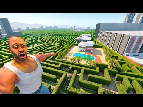 Franklin House Stuck in Giant Maze - INDIAN BIKE DRIVING 3D