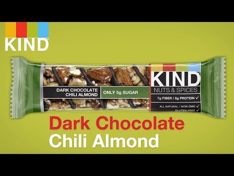 KIND Bar Dark Chocolate, Chili & Almond | Healthy Spicy Snacks