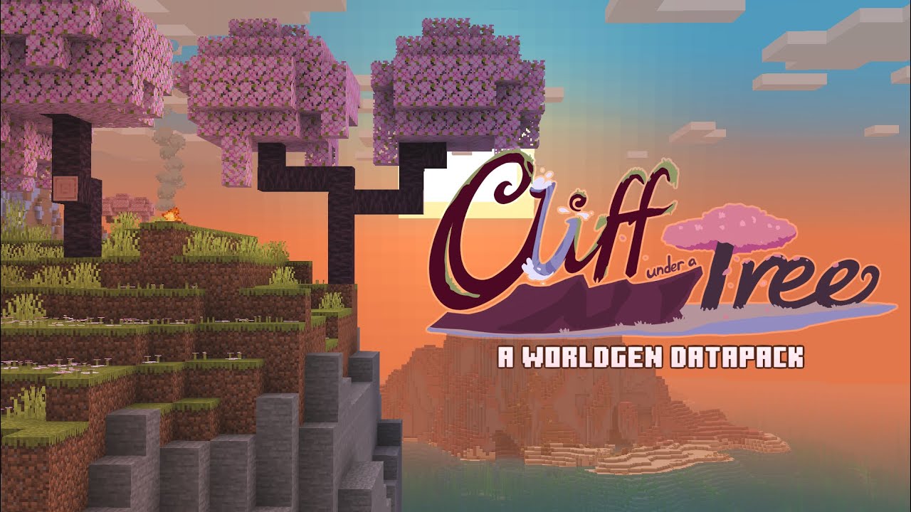 Cliff under a Tree - Minecraft Worldgen Datapack (Trailer)