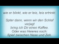 19479 Puhdys - Spiel Zu Zweit Lyrics