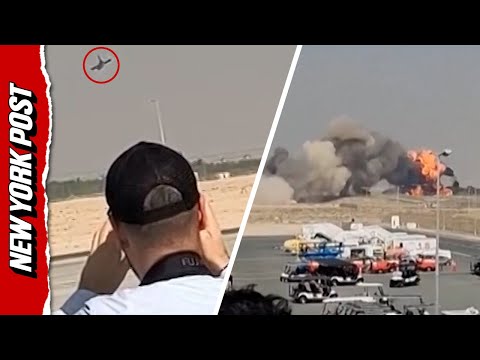 WATCH Moment Indian Fighter Jet Plunges From Sky During Dubai Air Show