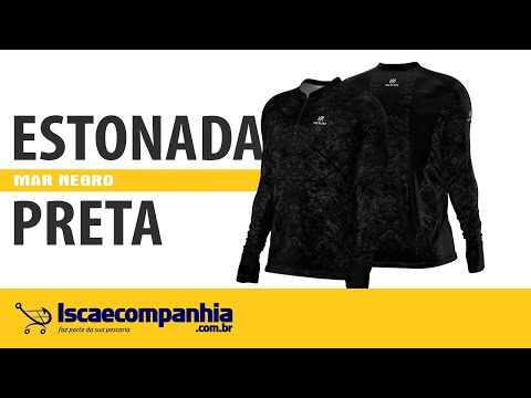 Vídeo Camiseta Mar Negro 30150 Estonada Preta FPS 50+