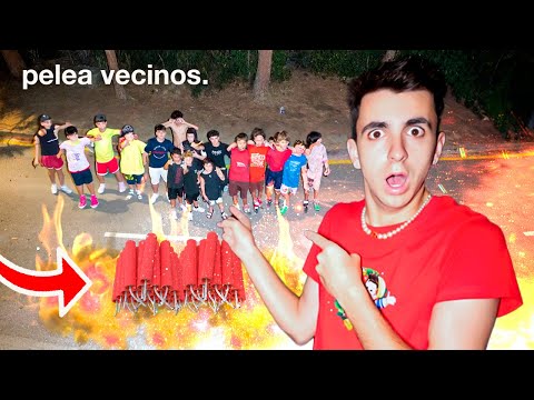 BATALLA DE PETARDOS ÉPICA CONTRA MIS VECINOS…!