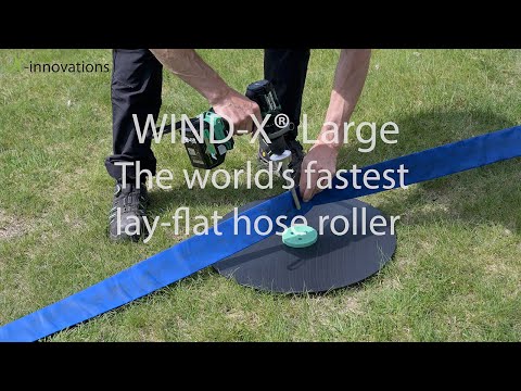 WIND-X® Large – the world’s fastest portable lay flat hose roller (4k)