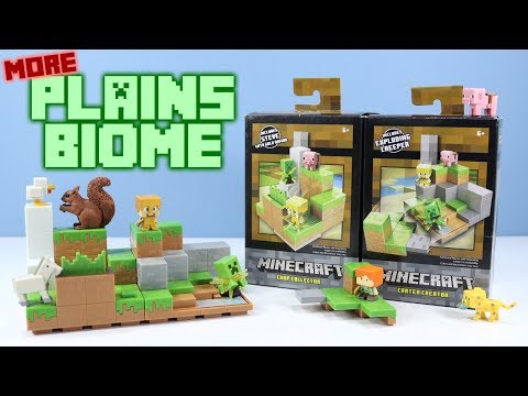 Minecraft Mini Figures Plains Biome full Collection Playsets