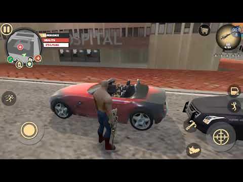 Rope Hero Vice Town Heavy Weapon Usage | How to Freeze Car Robo