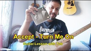 Accept -Turn Me On (lead guitar w/tabs)