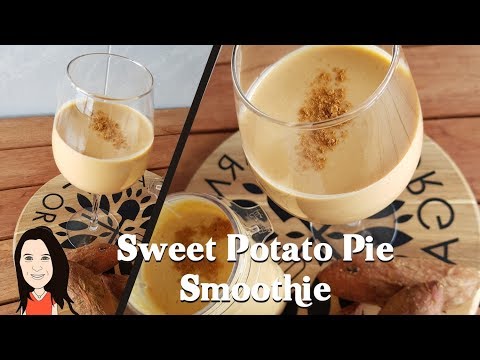 Sweet Potato Pie Breakfast Smoothie - Clean Eating Vegan Weight Loss Shake!