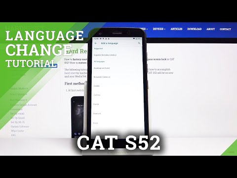 How to Change Language in CAT S52 – Language Settings