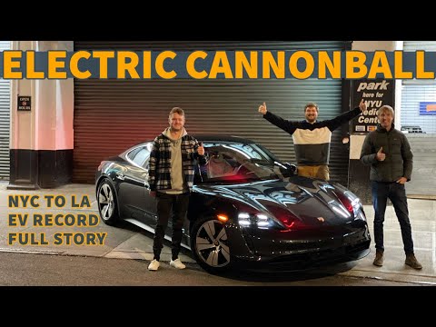 Thumbnail for EV Road Trip From NYC to Los Angeles! Breaking The Electric Cannonball Record In A Porsche Taycan 4S by Pete Bremy