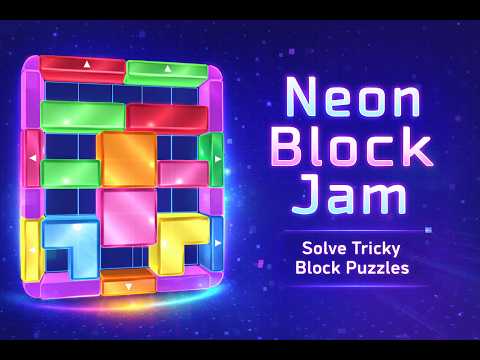 Neon Block Jam: Block Puzzle