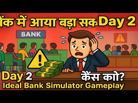 Idle Bank Simulator Day 2 | Android Money Game | Naye Staff Aur Zyada Cash! 🏦💸