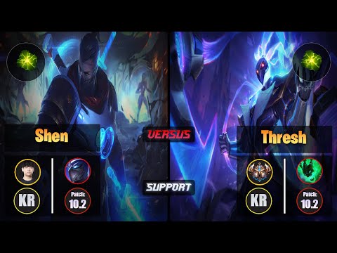 Life SHEN (Support) [Aftershock] VS THRESH - Challenger KR Patch 10.2