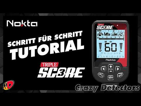 Nokta Triple Score Metalldetektor erklärt – Benutzeroberfläche, Menü, Einstellungen [Tutorial]