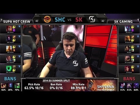 SUPA HOT CREW vs SK Gaming | S4 EU LCS Summer split 2014 SuperWeek 1 Day 3 | SHC vs SK W1D3 G5