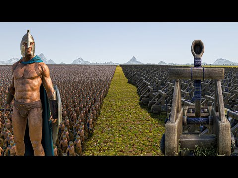 1 MILLION SPARTANS vs 5000 CATAPULTS - Ultimate Epic Battle Simulator 2 UEBS 2