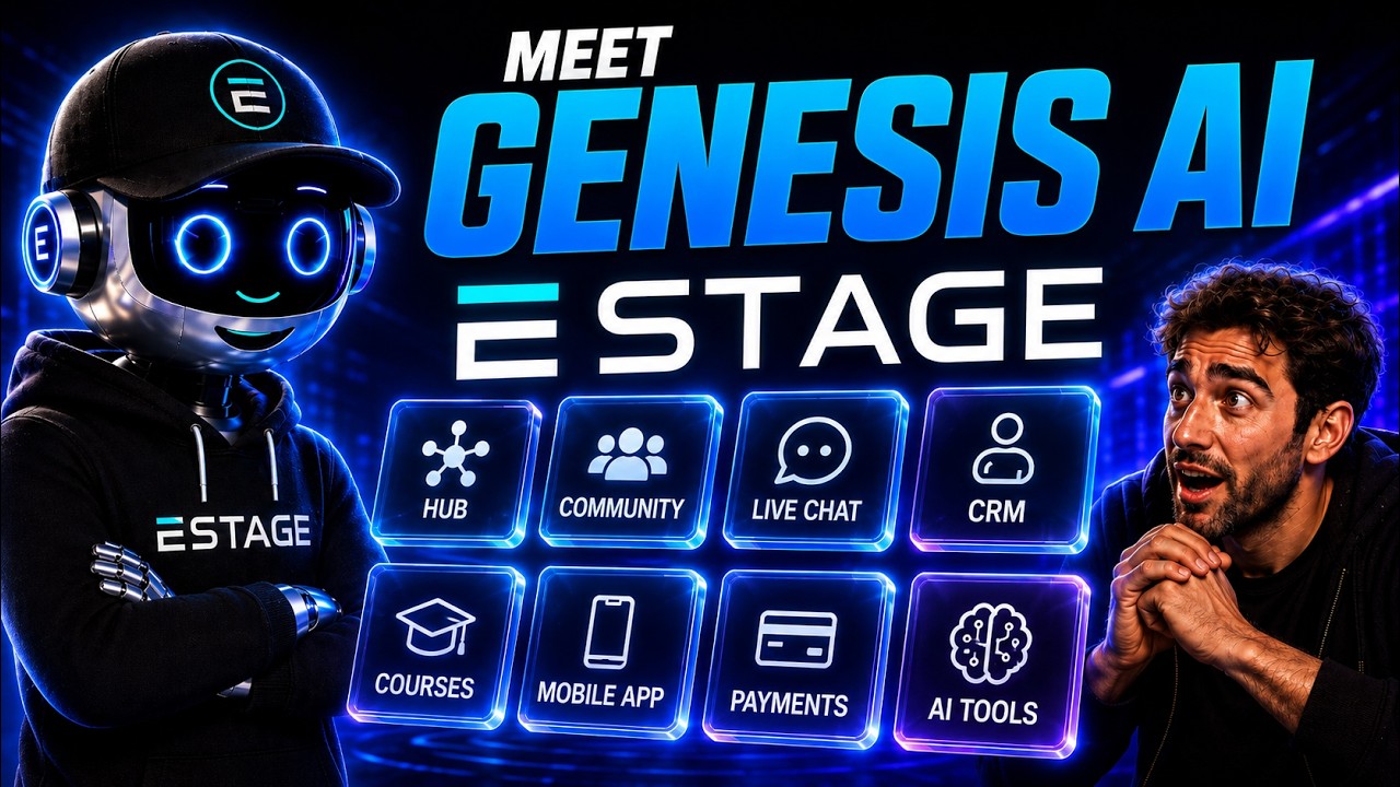 Video thumbnail for Meet Genesis AI From Estage: The All-In-One Platform That Actually Works