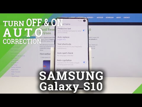 How to Enter Text Correction on Settings Samsung Galaxy S10 – Block Offensive Words