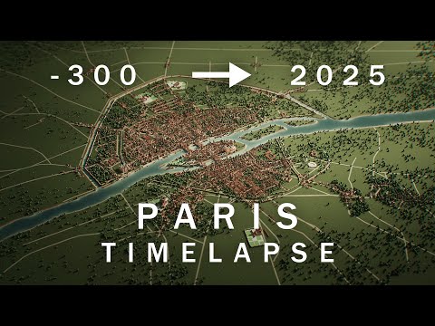 PARIS - 3D TIMELAPSE - 300 BCE to 2025