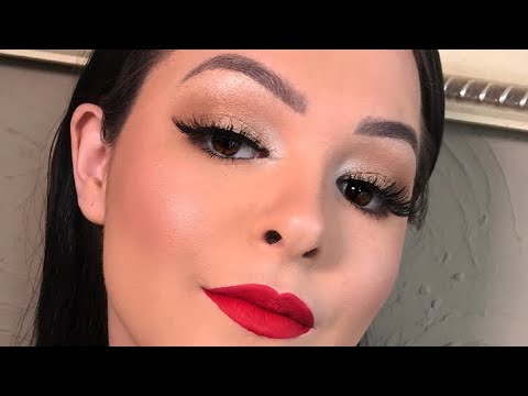 MAQUIAGEM FÁCIL PARA BATOM VERMELHO