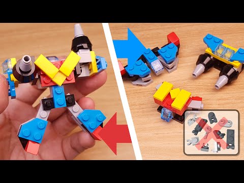 LEGO brick transformers mech MOC tutorial - combiner Captain NJ #LEGO #MOC #mech #レゴ #レゴ合体ロボ #레고합체로봇