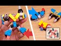 Micro LEGO brick combiner transformer mech - Captain NJ
